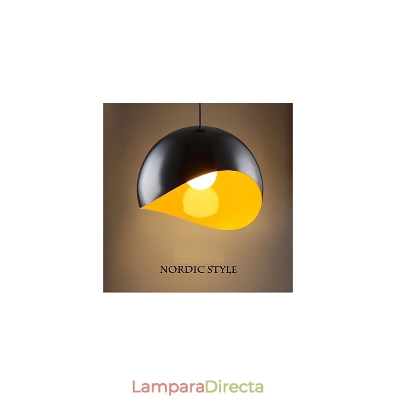 Lámpara colgante retro de manzana con base de bombilla