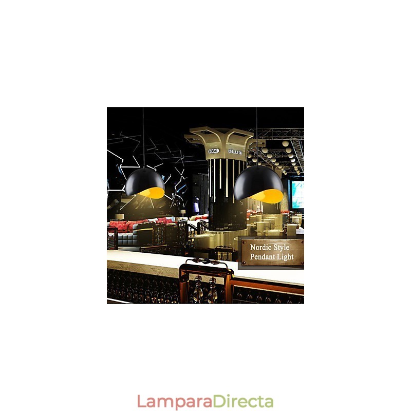 Lámpara colgante retro de manzana con base de bombilla