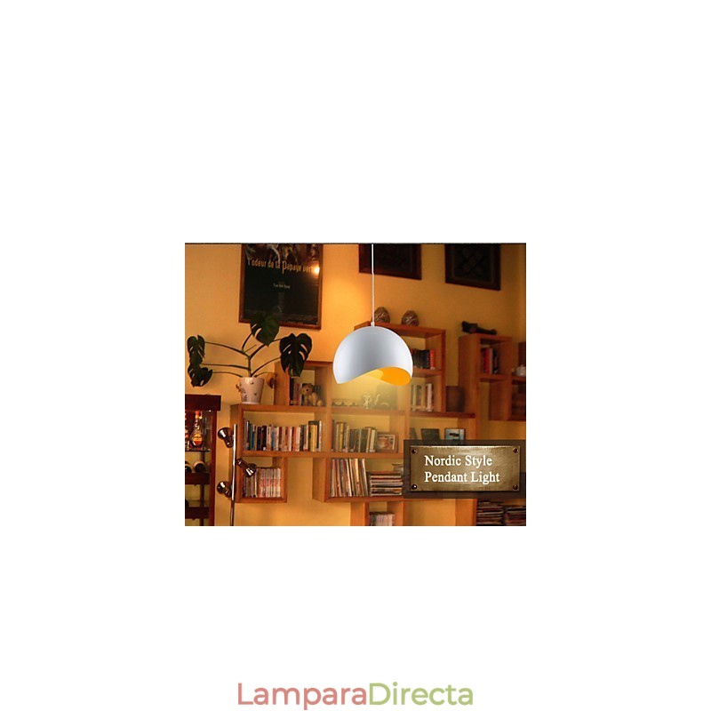 Lámpara colgante retro de manzana con base de bombilla