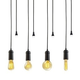Lámpara colgante de metal con pintura estilo mini vintage para garaje