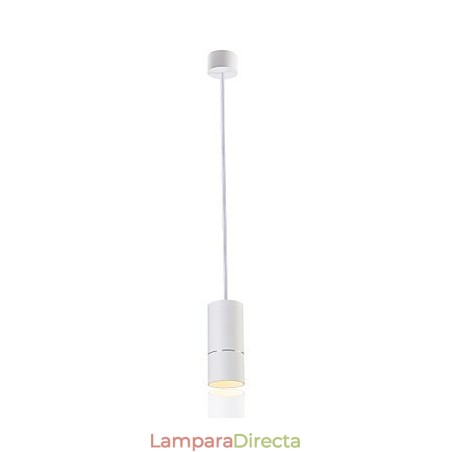 GE 05032 8W 136mm 1 Luz Mini Lámpara Colgante Blanco Empolvado con Aluminio GE 05032 8W 136mm 1 Luz Mini Lámpara Colgante Blanco Empolvado con Aluminio