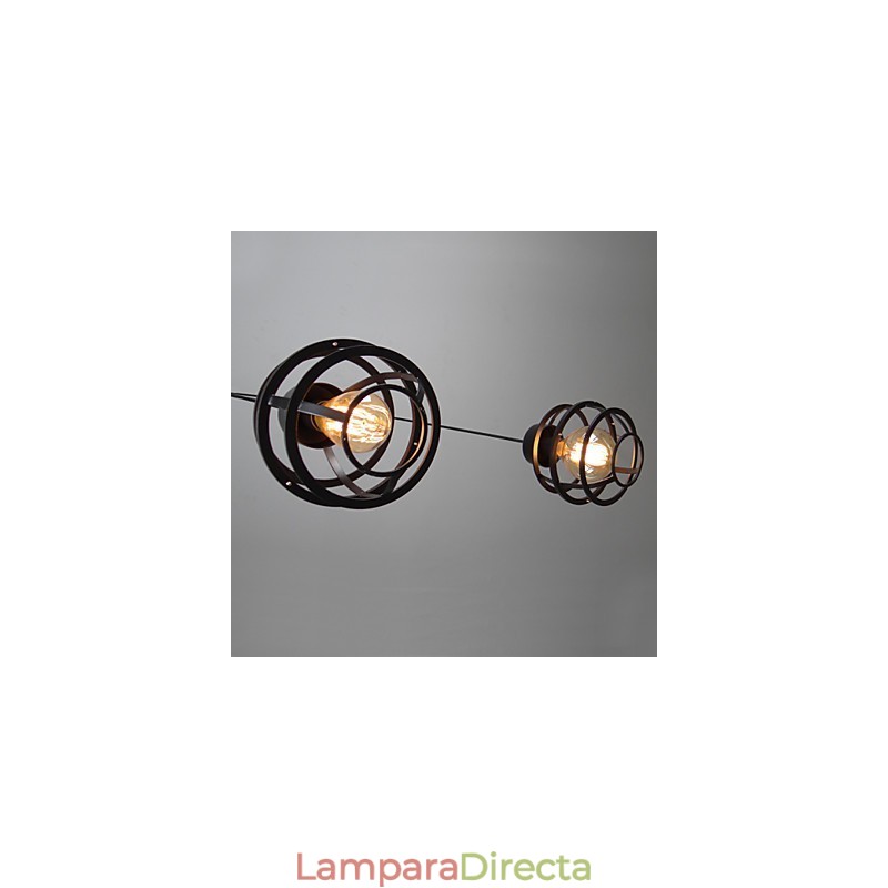 Lámpara colgante de metal de diseñadores retro