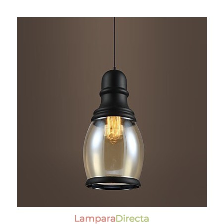 Lámparas de loft de iluminación retro, lámpara colgante de vidrio Lámparas de loft de iluminación retro, lámpara colgante de vidrio