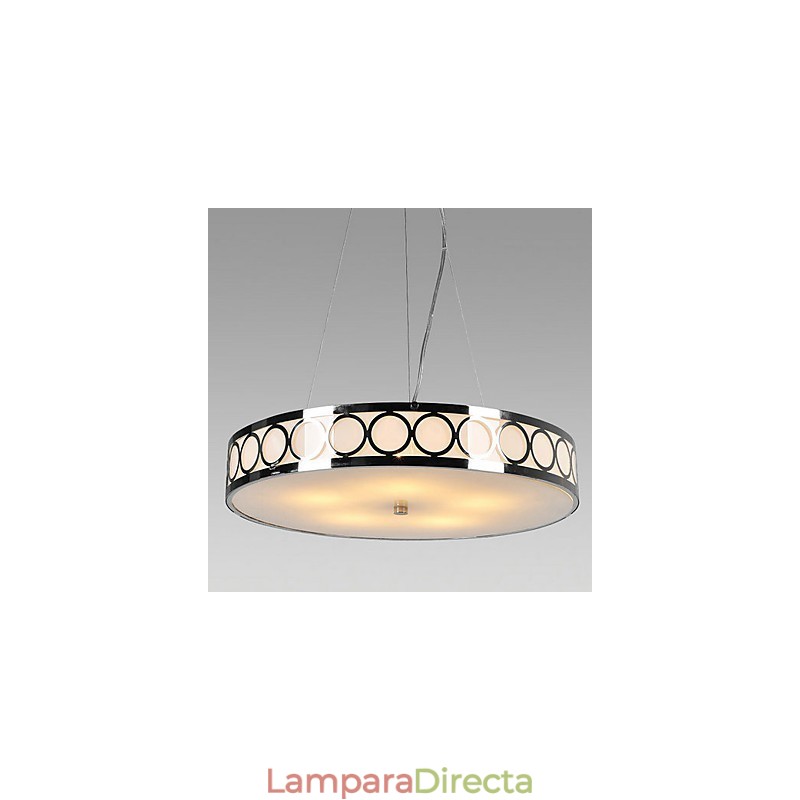 Lámpara de techo de cristal con 5 luces