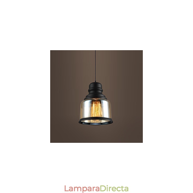Lámparas de loft de iluminación retro, lámpara colgante de vidrio