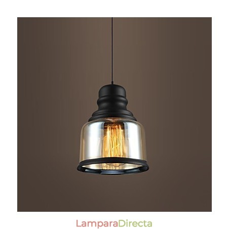 Lámparas de loft de iluminación retro, lámpara colgante de vidrio Lámparas de loft de iluminación retro, lámpara colgante de vidrio