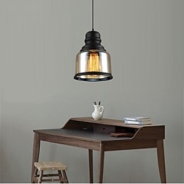 Lámparas de loft de iluminación retro, lámpara colgante de vidrio