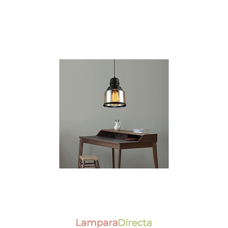 Lámparas de loft de iluminación retro, lámpara colgante de vidrio
