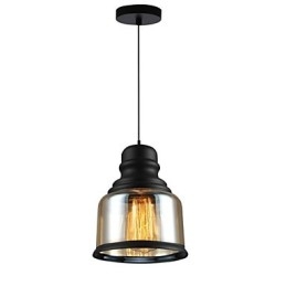 Lámparas de loft de iluminación retro, lámpara colgante de vidrio