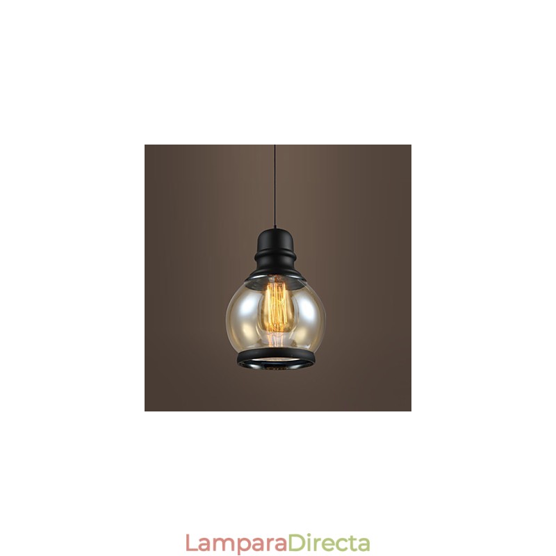 Lámparas de loft de iluminación retro, lámpara colgante de vidrio