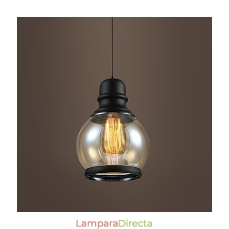 Lámparas de loft de iluminación retro, lámpara colgante de vidrio Lámparas de loft de iluminación retro, lámpara colgante de vidrio