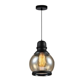 Lámparas de loft de iluminación retro, lámpara colgante de vidrio