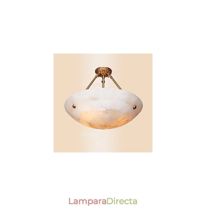Luces de balcón por todo el techo de cobre y medio.