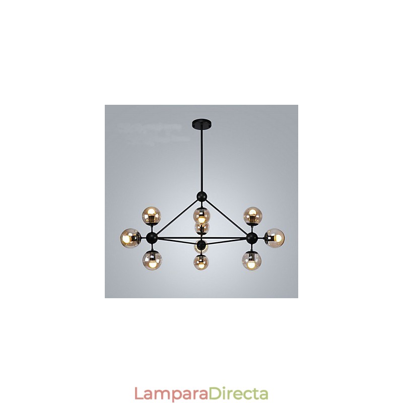 Lámpara colgante de metal con pintura campestre para garaje
