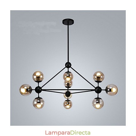 Lámpara colgante de metal con pintura campestre para garaje Lámpara colgante de metal con pintura campestre para garaje