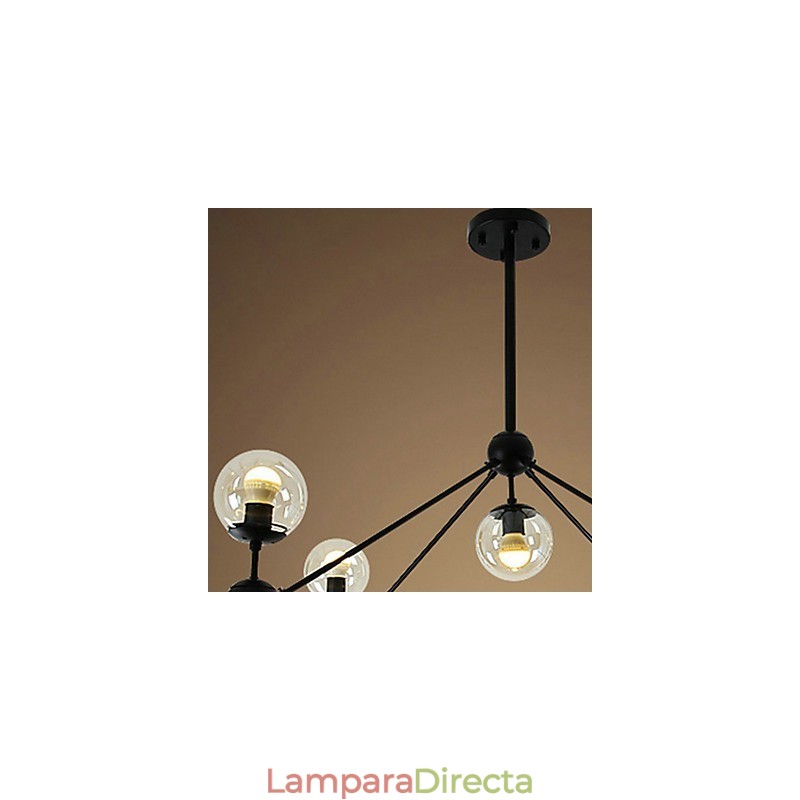 Lámpara colgante de metal con pintura campestre para garaje