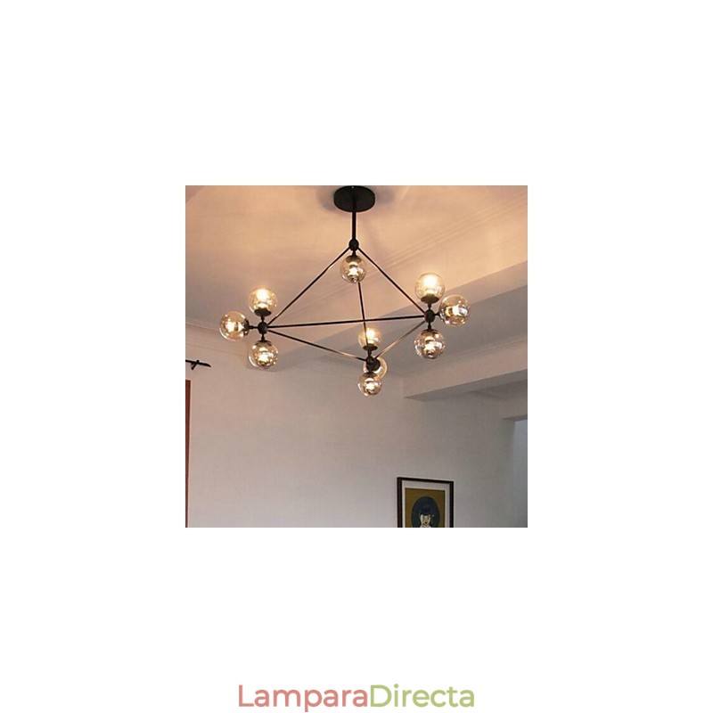 Lámpara colgante de metal con pintura campestre para garaje