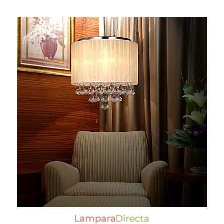 Elegante lámpara colgante de cristal con 4 luces Elegante lámpara colgante de cristal con 4 luces