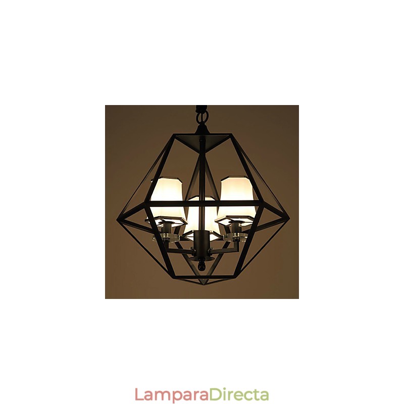 Lámparas colgantes de 3 luces de metal para exteriores de estilo campestre