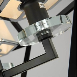 Lámparas colgantes de 3 luces de metal para exteriores de estilo campestre