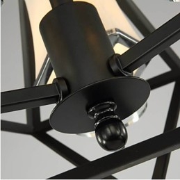 Lámparas colgantes de 3 luces de metal para exteriores de estilo campestre