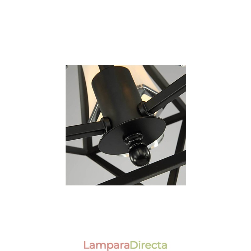 Lámparas colgantes de 3 luces de metal para exteriores de estilo campestre