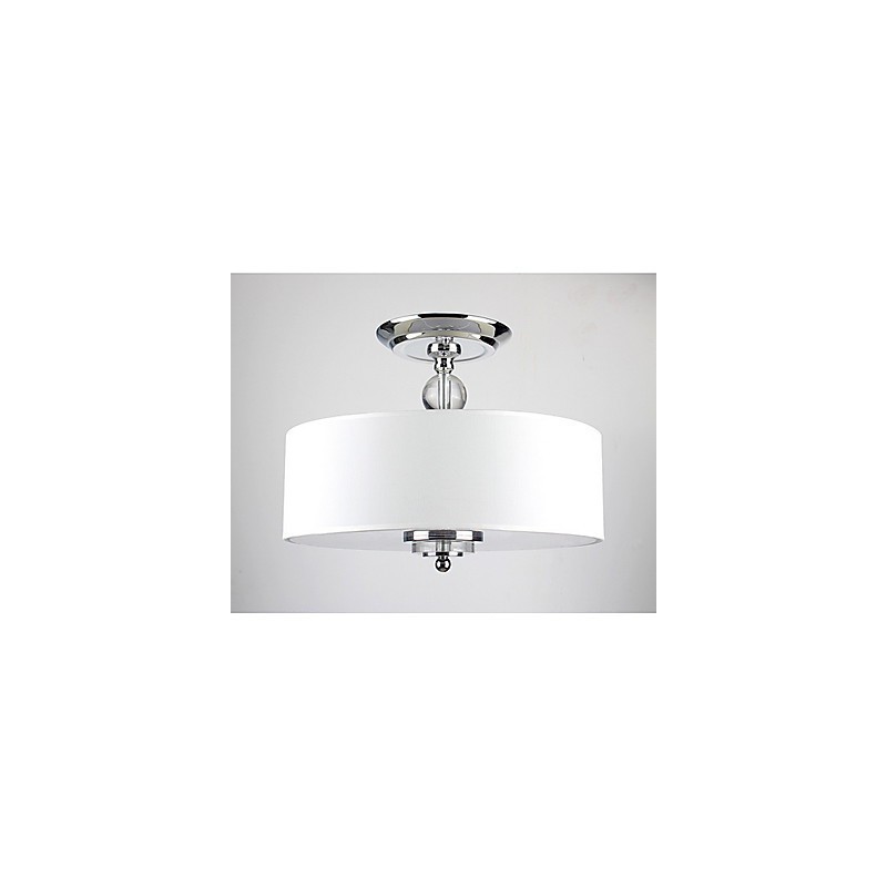 Elegante lámpara de techo Crytal con 6 luces y pantalla cilíndrica