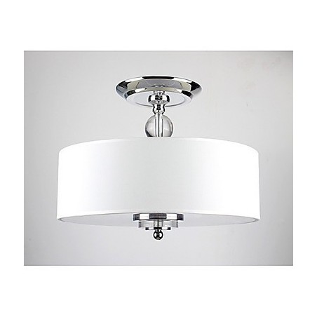 Elegante lámpara de techo Crytal con 6 luces y pantalla cilíndrica Elegante lámpara de techo Crytal con 6 luces y pantalla cilíndrica