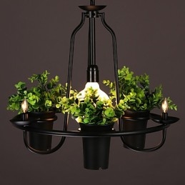 Lámpara colgante de diseño decorativo contemporáneo moderno (no incluye plantas)