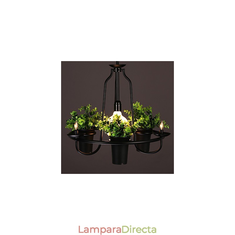 Lámpara colgante de diseño decorativo contemporáneo moderno (no incluye plantas)