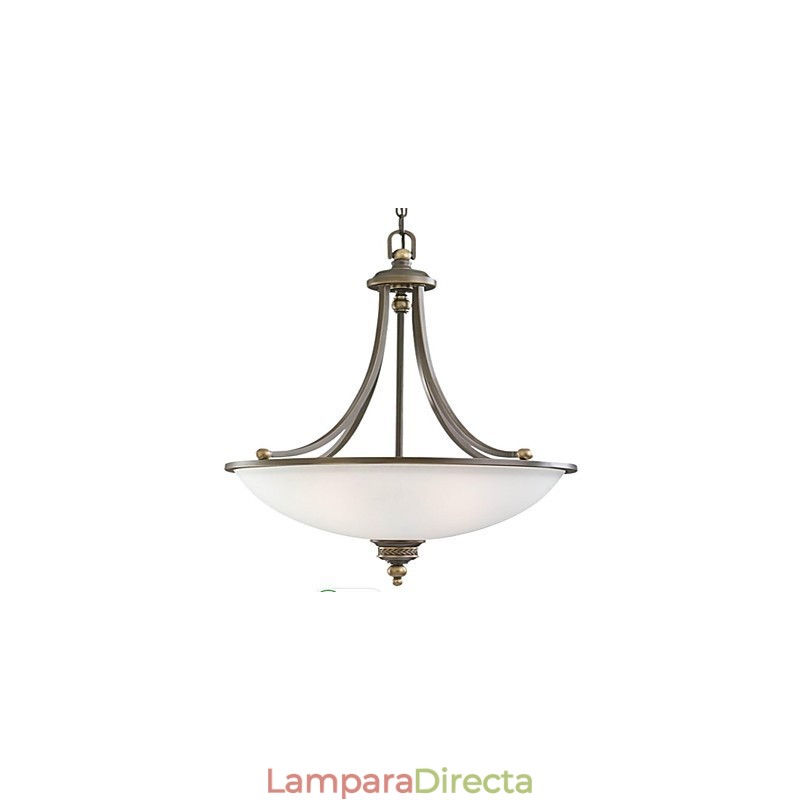 Lámpara colgante de metal de bronce estilo rústico Lodge