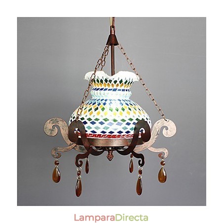 Lámpara de araña vintage de un solo asiento con diseño industrial pastoral Lámpara de araña vintage de un solo asiento con diseño industrial pastoral