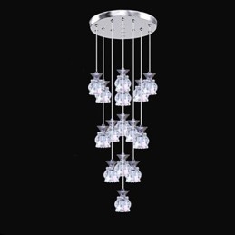 Restaurante 15 Cabezas De Moderno Simple Colgante De Cristal Colgante