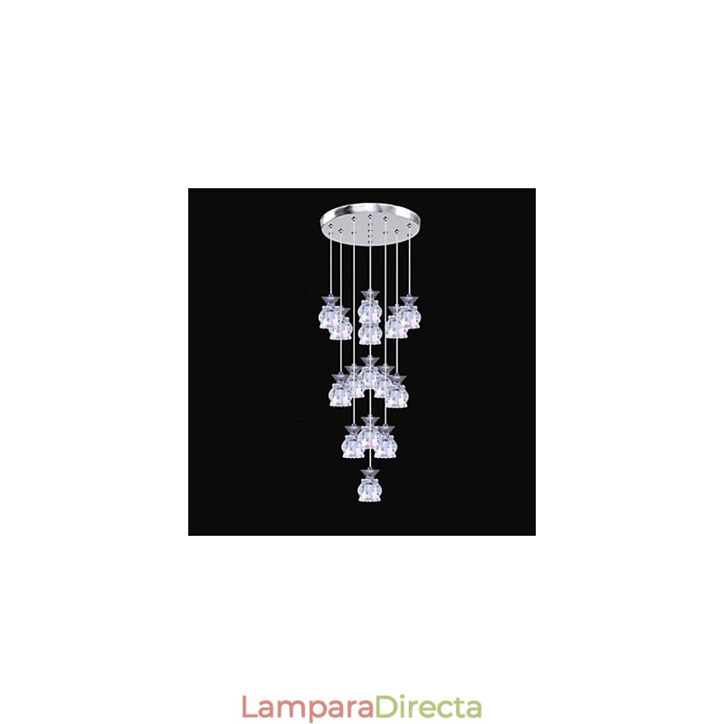 Restaurante 15 Cabezas De Moderno Simple Colgante De Cristal Colgante