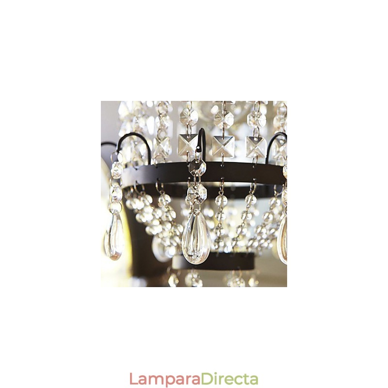 Lámpara colgante de cristal