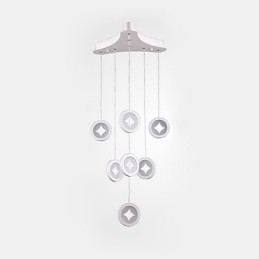 Lámpara colgante de 63 W, iluminación decorativa moderna para el hogar