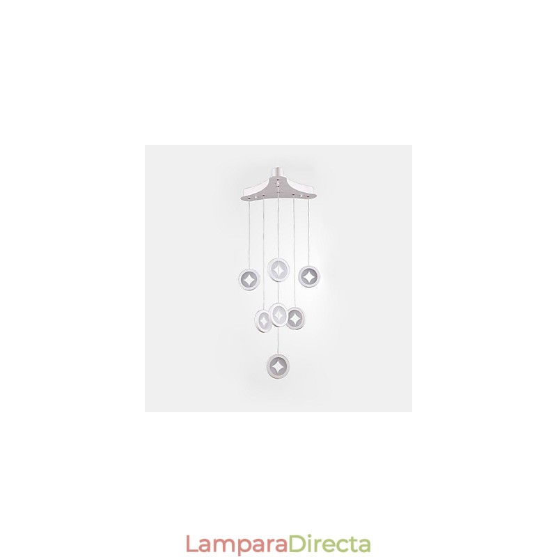 Lámpara colgante de 63 W, iluminación decorativa moderna para el hogar