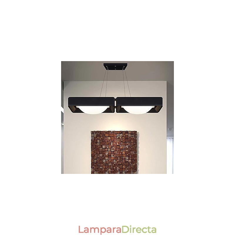 Lámparas colgantes de 2 luces modernas, sencillas y artísticas.