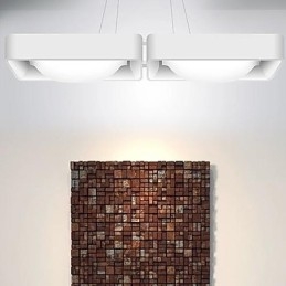 Lámparas colgantes de 2 luces modernas, sencillas y artísticas.