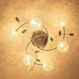 Lámpara empotrada moderna contemporánea de cristal galvanizado