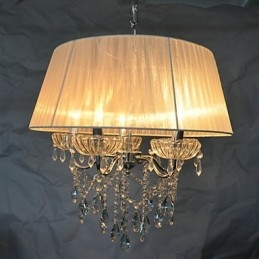 Lámpara colgante Dainty Chic de 5 luces con diseño de flor
