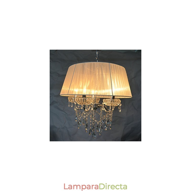 Lámpara colgante Dainty Chic de 5 luces con diseño de flor