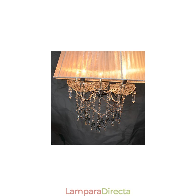 Lámpara colgante Dainty Chic de 5 luces con diseño de flor