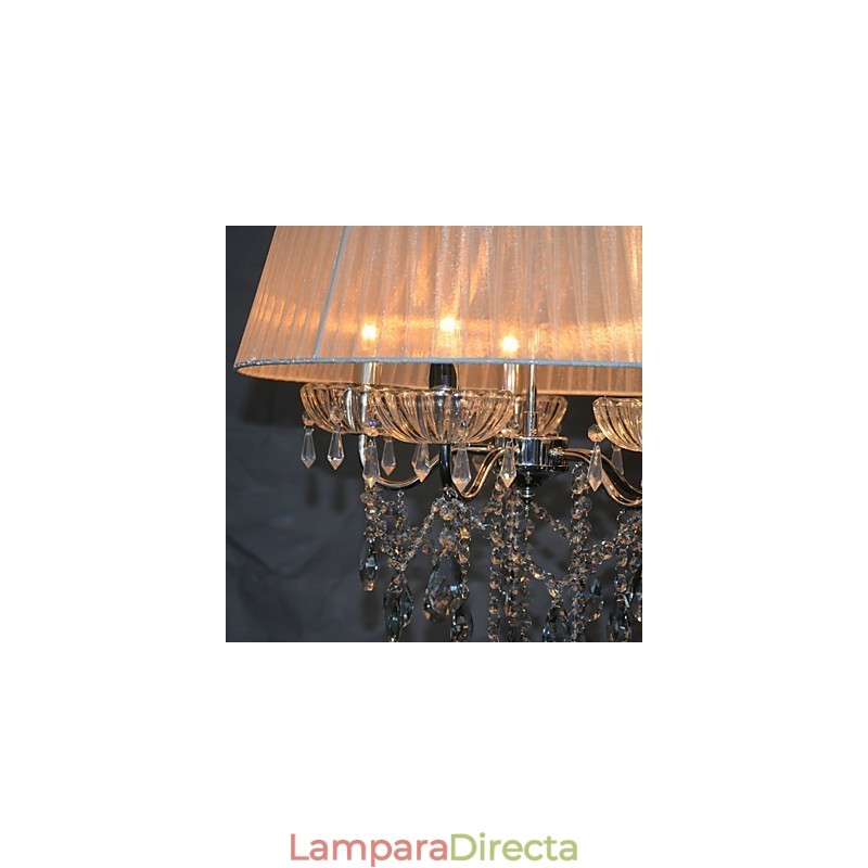 Lámpara colgante Dainty Chic de 5 luces con diseño de flor