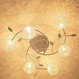 Lámpara empotrada moderna contemporánea de cristal galvanizado