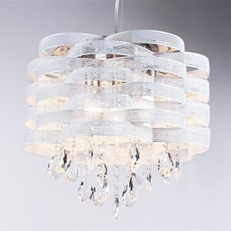 Lámpara colgante de cristal elegante con 3 luces
