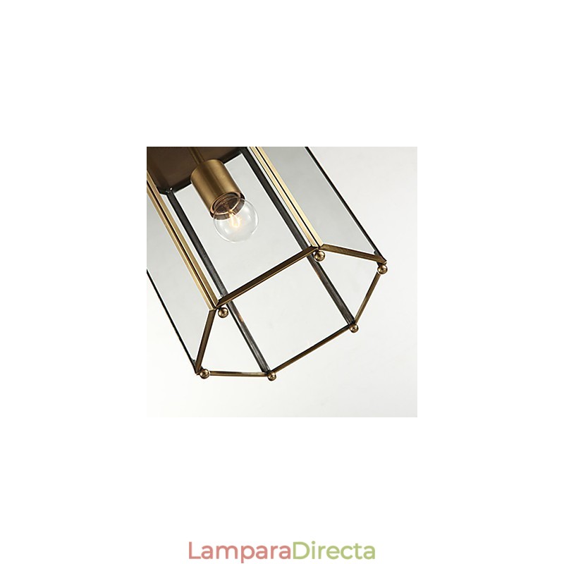 Lámparas colgantes de cristal estilo mini, tradicionales, clásicas, de metal.