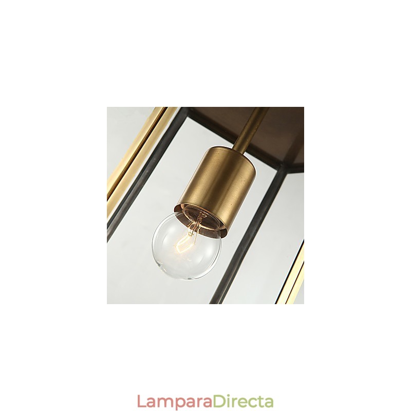 Lámparas colgantes de cristal estilo mini, tradicionales, clásicas, de metal.