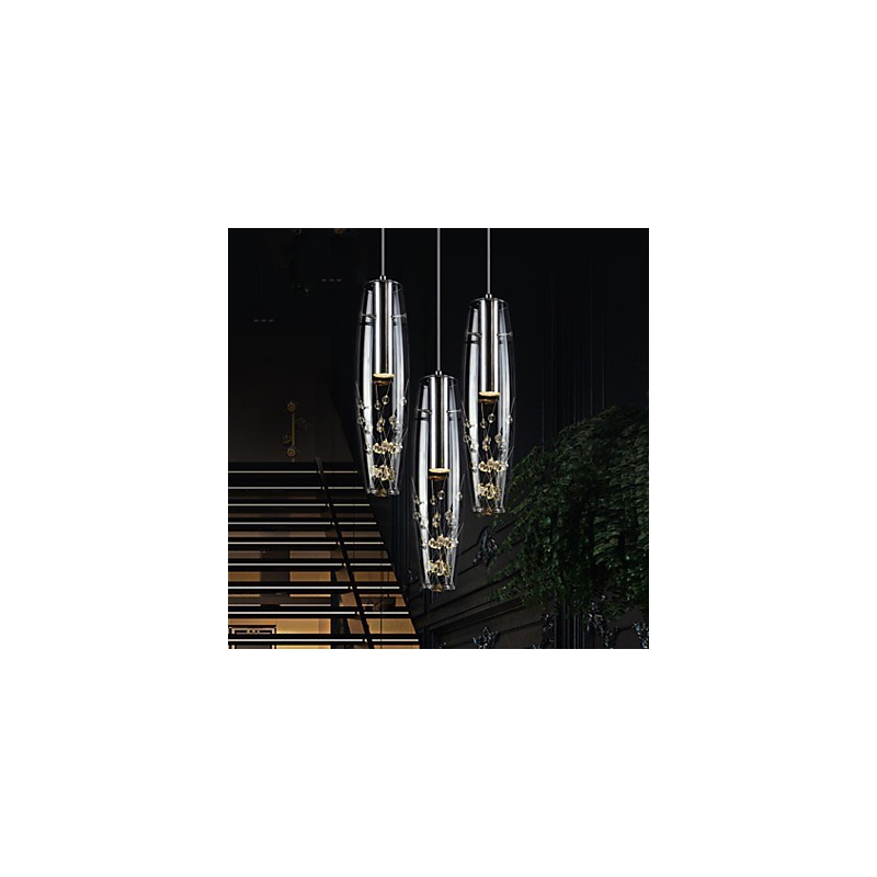 Lámpara colgante moderna y contemporánea de metal galvanizado para niños.
