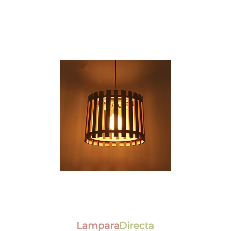 Lámparas colgantes estilo mini, modernas y contemporáneas de madera.